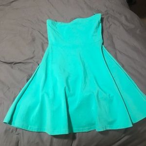 Express strapless cotton sundress